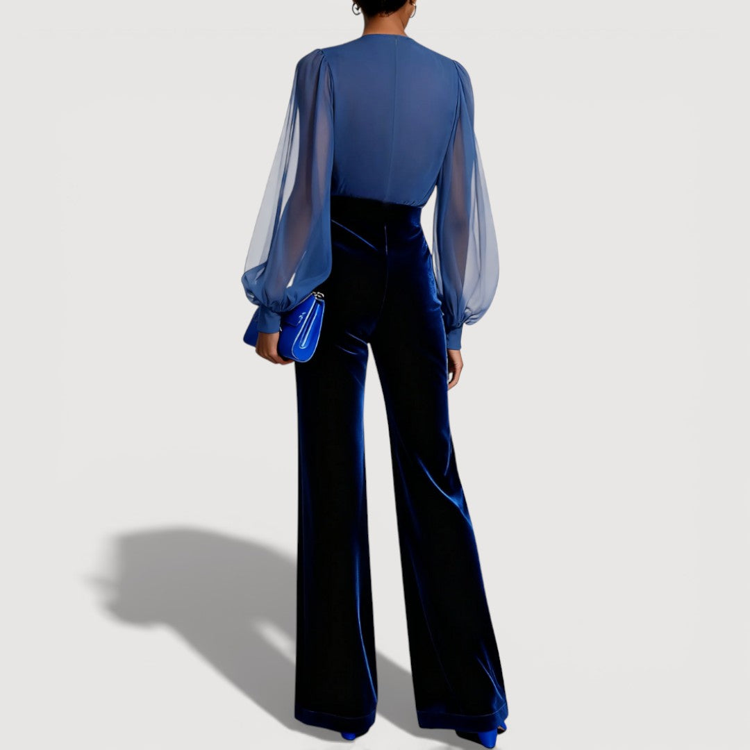 ZAIRA – Elegant Velvet Look Set