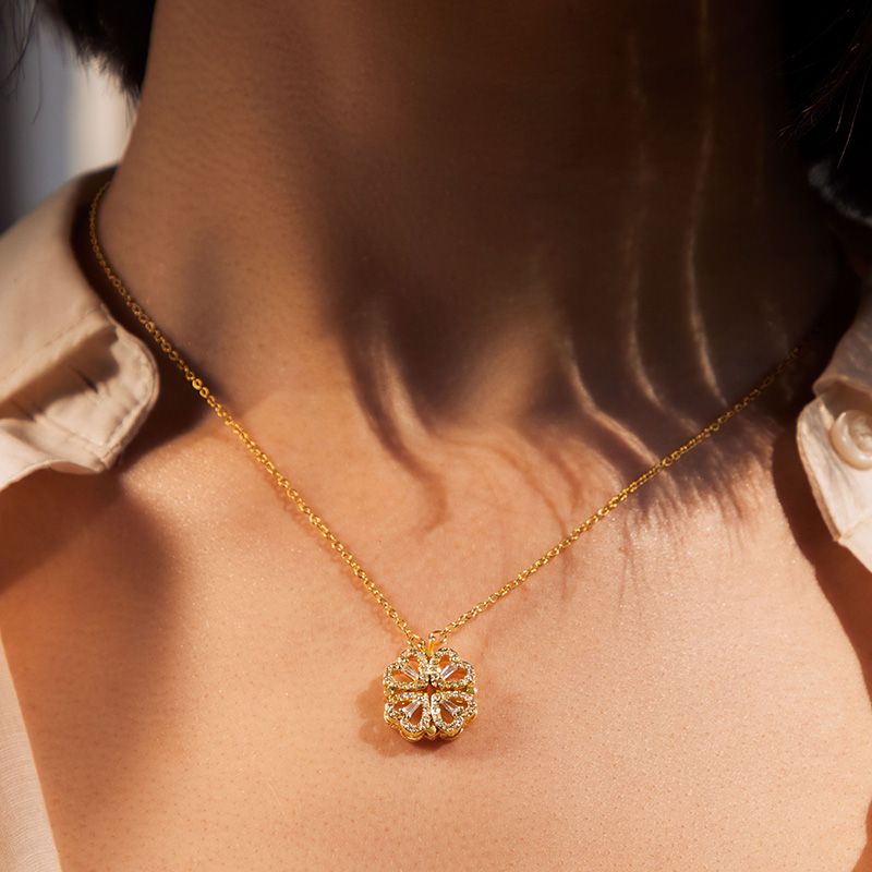 KYLINE – HEART CLOVER NECKLACE