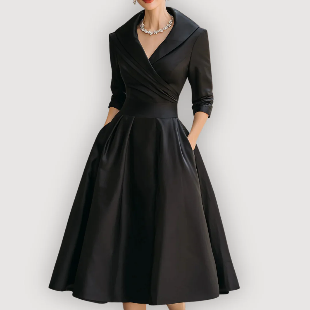 LEONA – CHIC MIDI DRESS
